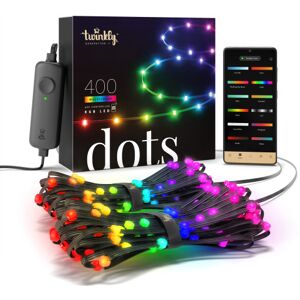 Twinkly Dots 400 Led, Sort Ledning