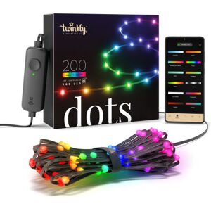 Twinkly Dots 200 Led, Sort Ledning