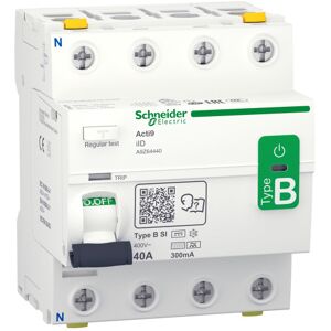 Schneider Electric Schneider Acti9 Pfi Relæ B-Si, 4p På 40a