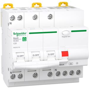 Schneider Electric Resi9 Kombiafbryder Xp Rcbo 3p+n C 20a 6ka, 30ma, Kl.A, R9d55720