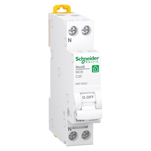 Schneider Electric Schneider 20a Automatsikring 1p+n I Hvid