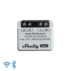 Shelly Pm Mini (Gen 3) Wifi Effektmåler Uden Relæ (230vac)