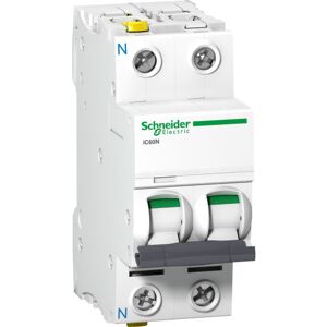 Schneider Electric Schneider Acti9 Automatsikring 1p+n 10a, Hvid