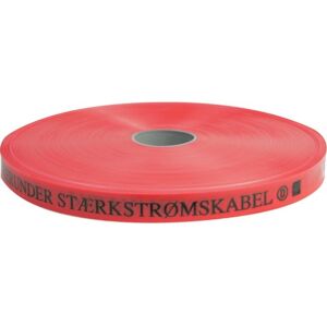 Letbæk Plast Markeringsbånd 25x0,3 Mm, Rød