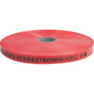 Letbæk Plast Markeringsbånd 25x0,3 Mm, Rød