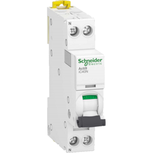 Schneider Electric Schneider 10a Automatsikring C 1p+n I Hvid