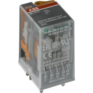 ABB 10 Stk Sokkelrelæ Cr-M230ac4, 4co, 230v Ac