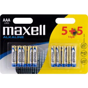 Maxell Aaa Alkaline Batterier, Pakke Med 10 Stk.