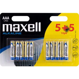 Maxell Aaa Alkaline Batterier - 10 Stk.