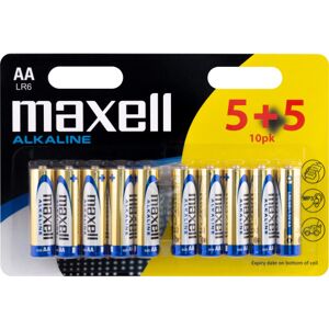 Maxell Lr04 Alkaline Aa Batterier - 10 Stk AA