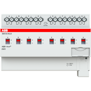 ABB Knx Sa/s8.10.2.2 Kontaktaktuator, Man. Betjening, Ac1 10a, Ac3 8a