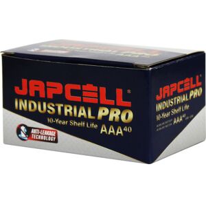 Japcell Industrial Pro Batteri, Aaa/lr03, 40 Stk. AAA