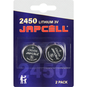 Japcell Lithium Cr2450 Batteri, 2 Stk.