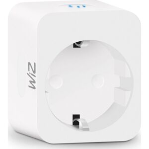Wiz Smart Plug Til Stikkontakt, Wi-Fi + Bluetooth Med Energimåler  Hvid