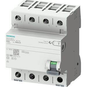 Siemens 5sv Hpfi Relæ B, 4p, 40a