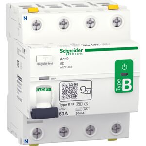 Schneider Electric Schneider Acti9 Hpfi Relæ B-Si, 4p På 63a