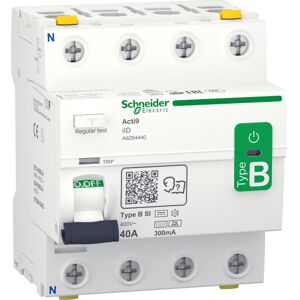 Schneider Electric Schneider Acti9 Pfi Relæ B-Si, 4p, 40a