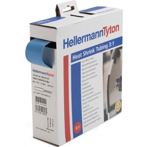 HellermannTyton Krympeflex Box 3:1, Ø3,2/1,0 Mm, Blå, 10m, Uden Lim