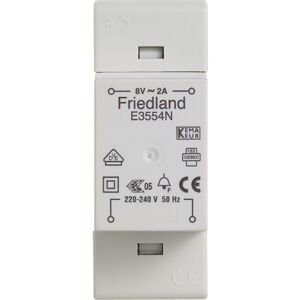 Friedland Ringetrafo 8v 2a E3554n For Din-Skinne/væg