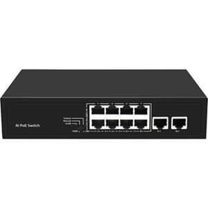 Lan-com Desktop Poe Switch 8x10/100 Poe 1-8