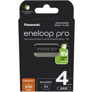 Panasonic Eneloop Pro Aaa 900 Mah -Genopladelige Batterier, 4 Stk. Pak