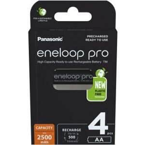 Panasonic Eneloop Pro Aa 2500 Mah -Batteri, 4 Stk Pakke.