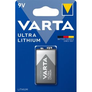 Varta Lithium Ultra -Litiumparisto, 9v Batteri