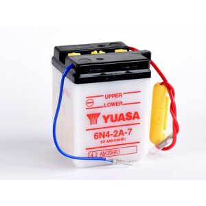 YUASA YUASA Konventionelt YUASA-batteri uden syrepakke - 6N4-2A-7 Batteri uden syrepakke