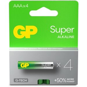 GP Super Alkaline AAA-battery, 24A/LR03, 4-pc