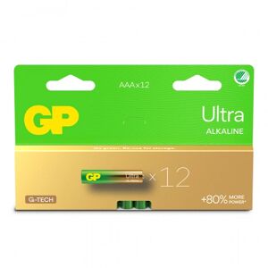 GP Ultra Alkaline AAA-battery, 24AU/LR03, 12-pc