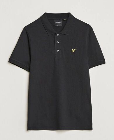 Scott Lyle & Scott Plain Pique Polo Shirt Jet Black men XL Sort