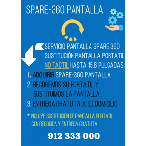 Servicio Spare360 Pantalla