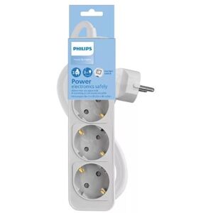 Regleta de 3 enchufes Philips CHP2134W