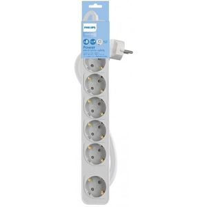 Regleta de 5 enchufes Philips CHP2154W