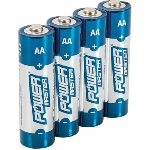 Power Master Pilas alcalinas AA LR6. Pack 4 Unidades