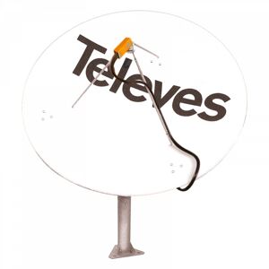 Televes Parábolica Foco Centrado 1800 Blanca De Aluminio G 42,5dbi -  7489