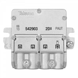 Televes Mini-Repartidor Con Pau, Easyf 2d 5...2400mhz 4,5/4,3db -  542903