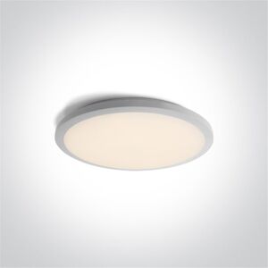 One Light Plafon Led Techo  67448/w/w Blanco 24w 3000k Ip20