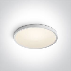 One Light Plafon Led Techo  62152/w/w Blanco 40w 3000k Ip20 Super Slim