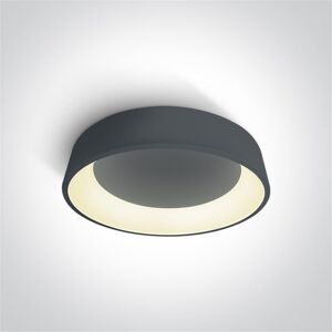 One Light Plafon Led Techo  62142n/an/w Antracita 42w 3000k Ip20