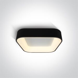 One Light Plafon Led Techo  62132na/b/w Negro 38w 3000k Ip20