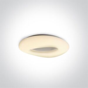 One Light Plafon Nube Led Techo  62148a/w Blanco 23w 3000k