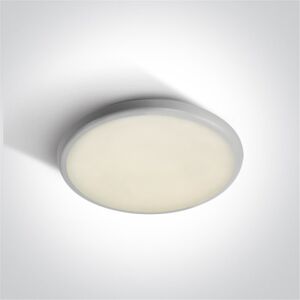 One Light Plafon Led Superficie  67368/w/c Blanco 18w 4000k Ip54