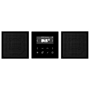 Jung Kit Smart Radio Dab 2 Altavoces  Dabls2sw Serie Ls Negro