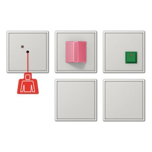 Jung Kit Llamada De Emergencia + Sai  Nrsls0834-2lg Serie Ls Gris Claro