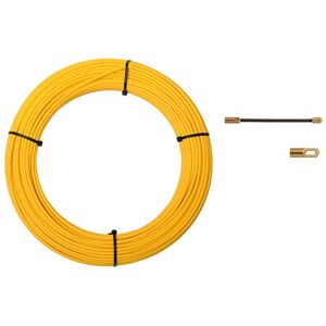 Anguila Pasacables Industrial  30350050 3,5mm 50m Fibra Terminales Intercambiables Amarillo