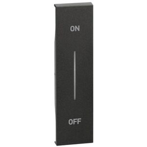 Bticino Tecla On/off Para Comando De Iluminacion  Kg01mhag Living Now 1 Modulo Dark