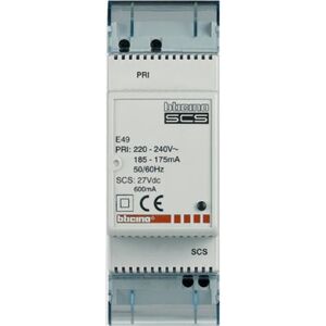 Bticino Fuente Alimentación 230v 600ma 2 Módulos  E49 Myhome_up