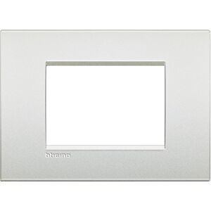 Bticino Placa Embellecedora 3 Módulos Livinglight Air  Lnc4803pr Blanco Perla