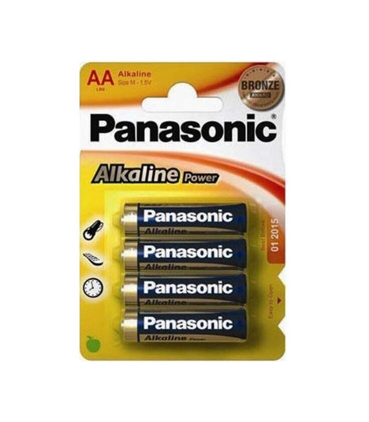 Panasonic Lr6 Aa Pack 4 Pilas Alcalinas